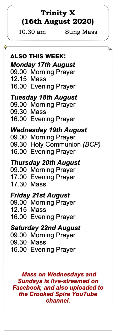 Trinity 10 Services Services for Week 6 of Trinity