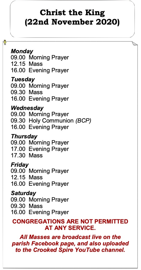 Christ the King - Services Christ the King - Services List