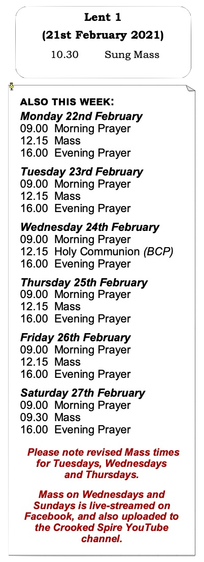 Lent 1 Services Services for Lent 1