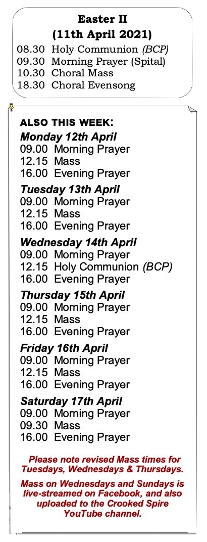 Easter 2 Services Lent 5 Services